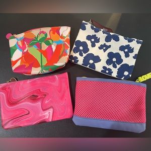 Bundle of 4 new makeup bags